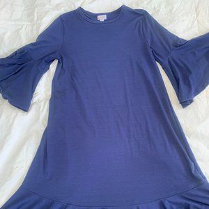 Like New Navy Blue LuLaRoe Maurine Dress Size Small